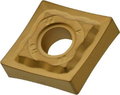 Iscar - CNMG431 PP Grade IC9150 Carbide Turning Insert - TiCN/Al2O3/TiN Finish, 80° Diamond, 1/2" Inscr Circle, 3/16" Thick, 1/64" Corner Radius - Apex Tool & Supply