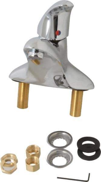 Moen - Lever Handle, Commercial Bathroom Faucet - One Handle, No Drain, Low Spout - Apex Tool & Supply