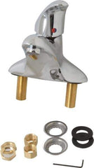 Moen - Lever Handle, Commercial Bathroom Faucet - One Handle, No Drain, Low Spout - Apex Tool & Supply