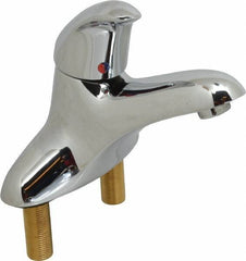 Moen - Lever Handle, Commercial Bathroom Faucet - One Handle, Pop Up Drain, Low Spout - Apex Tool & Supply