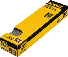 DeWALT - 18 Gauge 1" Long Finishing Nails for Power Nailers - Steel, Bright Finish, Smooth Shank, Straight Stick Collation, Brad Head, Chisel Point - Apex Tool & Supply