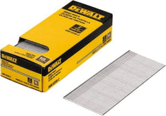 DeWALT - 18 Gauge 2" Long Finishing Nails for Power Nailers - Steel, Bright Finish, Smooth Shank, Straight Stick Collation, Brad Head, Chisel Point - Apex Tool & Supply