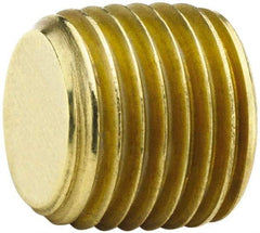 Parker - 3/8 Male Thread, Brass Industrial Pipe Hex Head Plug - MNPTF, 1,000 psi - Apex Tool & Supply