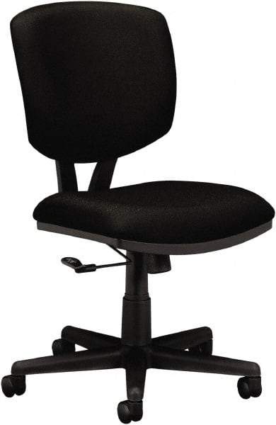 Hon - 40" High Task Chair - 25-3/4" Wide x 25-3/4" Deep, 100% Polyester Seat, Black - Apex Tool & Supply