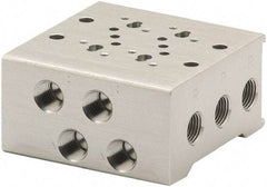 ARO/Ingersoll-Rand - 1/8" 4 Station Solenoid Valve Manifold - Use with Sierra 15mm Solenoid Valves - Apex Tool & Supply