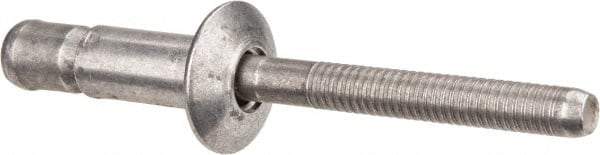 RivetKing - Size 86 Dome Head Aluminum Structural with Locking Stem Blind Rivet - Aluminum Mandrel, 0.08" to 3/8" Grip, 0.53" Head Diam, 0.257" to 0.261" Hole Diam, 0.556" Length Under Head, 1/4" Body Diam - Apex Tool & Supply