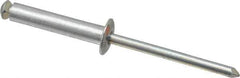 RivetKing - Dome Head Aluminum Peel Blind Rivet - Steel Mandrel, 0.157" to 0.69" Grip, 0.315" Head Diam, 0.165" Max Hole Diam, 0.787 to 0.826" Length Under Head, 5/32" Body Diam - Apex Tool & Supply