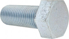 Value Collection - 1-1/2 - 6 UNC, 4" Length Under Head Hex Head Cap Screw - Partially Threaded, Grade 5 Steel, Zinc-Plated Finish, 2-1/4" Hex - Apex Tool & Supply