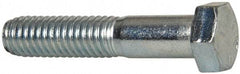 Made in North America - 3/8-16 UNC, 1-7/8" Length Under Head Hex Head Cap Screw - Partially Threaded, Grade 5 Steel, Zinc-Plated Finish, 9/16" Hex - Apex Tool & Supply
