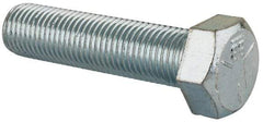 Made in USA - 3/8-24 UNF, 1-1/2" Length Under Head Hex Head Cap Screw - Fully Threaded, Grade 5 Steel, Zinc-Plated Finish, 9/16" Hex - Apex Tool & Supply