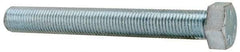 Made in USA - 7/16-20 UNF, 3-1/2" Length Under Head Hex Head Cap Screw - Fully Threaded, Grade 5 Steel, Zinc-Plated Finish, 5/8" Hex - Apex Tool & Supply