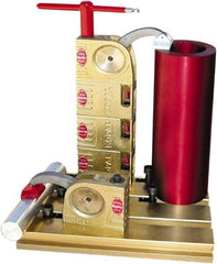 Mitee-Bite - 59 Lb-Ft Holding Capacity, 5-1/2" Max Opening Capacity, 3,500 Lb Clamping Pressure, Manual Hold Down Clamp - 2-3/8" Arm Length, 4-1/4" Clamp Length, 1-9/16" Clamp Width, 3-1/2" Clamp Height, T-Slot Mount, Steel - Apex Tool & Supply