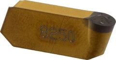 Iscar - 420GIMY Grade IC8250, 4mm Cutting Width Carbide Grooving Insert - 2mm Max Depth of Cut, Neutral, 0.079" Corner Radius, TiCN/Al2O3 Finish - Apex Tool & Supply