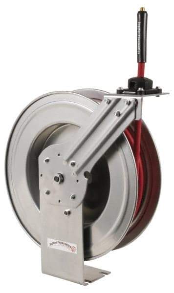 PRO-SOURCE - 50' Spring Retractable Hose Reel - 300 psi, Hose Included - Apex Tool & Supply