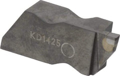 Kennametal - 3062NG EST Grade KD1425, 1.58mm Cutting Width Diamond Tipped Grooving Insert - 2.39mm Max Depth of Cut, Left Hand, 0.19mm Corner Radius, Uncoated - Apex Tool & Supply