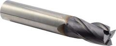 Niagara Cutter - 1", 2" LOC, 1" Shank Diam, 6" OAL, 4 Flute, Solid Carbide Square End Mill - Single End, TiAlN Finish, Spiral Flute, 30° Helix, Centercutting, Right Hand Cut, Right Hand Flute, Series C430 - Apex Tool & Supply