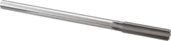 Made in USA - 0.509" High Speed Steel 6 Flute Chucking Reamer - Straight Flute, 0.4355" Straight Shank, 2" Flute Length, 8" OAL - Apex Tool & Supply