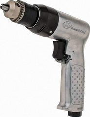 Ingersoll-Rand - 3/8" Reversible Keyed Chuck - Pistol Grip Handle, 2,000 RPM, 4 CFM, 0.5 hp, 90 psi - Apex Tool & Supply