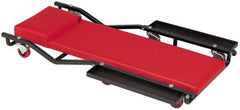 Whiteside - 320 Lb Capacity, 6 Wheel Creeper - Steel, 40" Long x 4-1/2" High x 17" Wide - Apex Tool & Supply