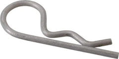 Made in USA - 1/2 to 5/8" Shaft Diam, 2-3/8" Long, 0.12" Wire Diam, Hair Pin Cotter - Grades 302 & 18-8 Stainless Steel - Apex Tool & Supply