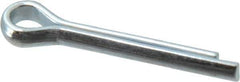 Value Collection - 5/32" Diam x 1" Long Extended Prong Cotter Pin - Grade 2, Zinc-Plated, Steel - Apex Tool & Supply