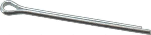 Value Collection - 1/16" Diam x 1" Long Extended Prong Cotter Pin - Grade 2, Zinc-Plated, Steel - Apex Tool & Supply