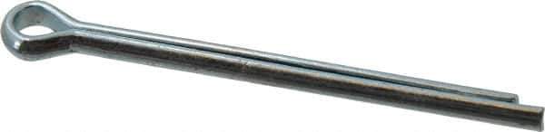 Value Collection - 3/16" Diam x 2-1/2" Long Extended Prong Cotter Pin - Grade 2, Zinc-Plated, Steel - Apex Tool & Supply