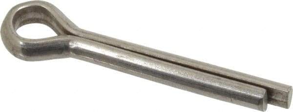 Value Collection - 1/4" Diam x 1-1/2" Long Extended Prong Cotter Pin - Grade 2, Zinc-Plated, Steel - Apex Tool & Supply