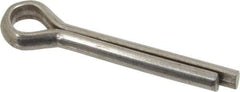 Value Collection - 1/4" Diam x 1-1/2" Long Extended Prong Cotter Pin - Grade 2, Zinc-Plated, Steel - Apex Tool & Supply