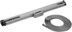 Mitutoyo - 16" Max Measuring Range, 0.0003" Resolution, 586mm Scale Length, Glass DRO Linear Scale - 3+3L0/1,000 µm Accuracy, IP53, 9.84' Cable Length, 0 to 45°C, Series AT113 - Apex Tool & Supply