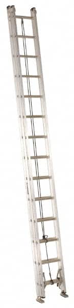 Louisville - 28' High, Type IA Rating, Aluminum Industrial Extension Ladder - Apex Tool & Supply
