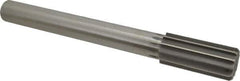 Made in USA - 1-9/16" High Speed Steel 12 Flute Chucking Reamer - Straight Flute, 1-1/4" Straight Shank, 3-1/2" Flute Length, 13" OAL - Apex Tool & Supply