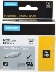 Dymo - 60" Long, White Heat Shrinkable Polyolefin Heat Shrink Tubing - For RhinoPRO 3000 - Apex Tool & Supply