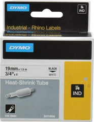 Dymo - 60" Long, White Heat Shrinkable Polyolefin Heat Shrink Tubing - For RhinoPRO 3000 - Apex Tool & Supply
