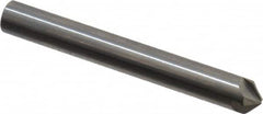 Hertel - 1/4" Head Diam, 1/4" Shank Diam, 4 Flute 100° Solid Carbide Countersink - Apex Tool & Supply