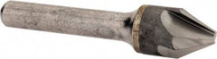 Hertel - 5/8" Head Diam, 3/8" Shank Diam, 4 Flute 60° Solid Carbide Countersink - 2-3/8" OAL, Straight Shank - Apex Tool & Supply