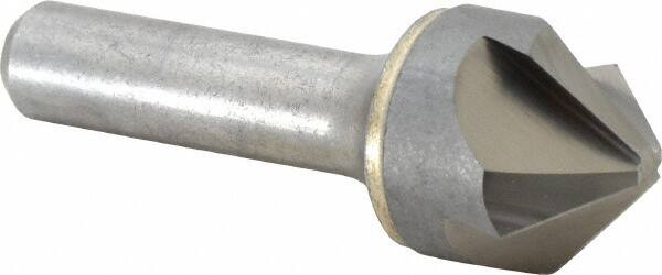Hertel - 1" Head Diam, 1/2" Shank Diam, 4 Flute 90° Solid Carbide Countersink - Apex Tool & Supply