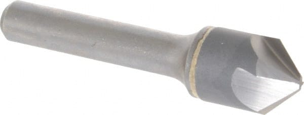 Hertel - 5/8" Head Diam, 3/8" Shank Diam, 4 Flute 90° Solid Carbide Countersink - Apex Tool & Supply