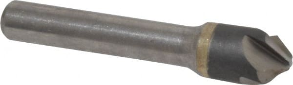 Hertel - 1/2" Head Diam, 3/8" Shank Diam, 4 Flute 90° Solid Carbide Countersink - Apex Tool & Supply