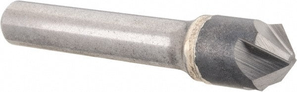 Hertel - 1/2" Head Diam, 3/8" Shank Diam, 4 Flute 100° Solid Carbide Countersink - Apex Tool & Supply