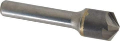 Hertel - 5/8" Head Diam, 3/8" Shank Diam, 4 Flute 120° Solid Carbide Countersink - 2-3/8" OAL, Straight Shank - Apex Tool & Supply