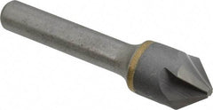 Hertel - 5/8" Head Diam, 3/8" Shank Diam, 4 Flute 82° Solid Carbide Countersink - 2-3/8" OAL, Straight Shank - Apex Tool & Supply