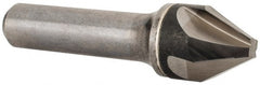 Hertel - 3/4" Head Diam, 1/2" Shank Diam, 4 Flute 60° Solid Carbide Countersink - Apex Tool & Supply