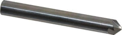 Hertel - 1/4" Head Diam, 1/4" Shank Diam, 4 Flute 90° Solid Carbide Countersink - 1-1/2" OAL, Straight Shank - Apex Tool & Supply