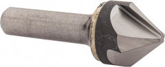 Hertel - 1" Head Diam, 1/2" Shank Diam, 4 Flute 82° Solid Carbide Countersink - Apex Tool & Supply