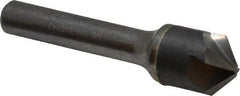 Hertel - 5/8" Head Diam, 3/8" Shank Diam, 4 Flute 100° Solid Carbide Countersink - 2-3/8" OAL, Straight Shank - Apex Tool & Supply