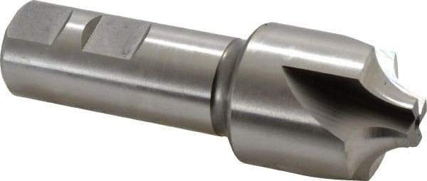 Hertel - 3/8" Radius, 1-1/4" Mill Diam, 4 Flute Cobalt Corner Rounding End Mill - Single End, Uncoated, 3-3/4" OAL, 7/8" Shank Diam - Apex Tool & Supply