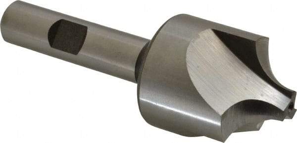 Hertel - 7/16" Radius, 1-1/4" Mill Diam, 3 Flute Cobalt Corner Rounding End Mill - Single End, Uncoated, 3-1/2" OAL, 1/2" Shank Diam - Apex Tool & Supply