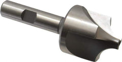 Hertel - 1/2" Radius, 1-3/8" Mill Diam, 3 Flute High Speed Steel Corner Rounding End Mill - Single End, Uncoated, 3-1/2" OAL, 1/2" Shank Diam - Apex Tool & Supply