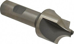 Hertel - 1/2" Radius, 1-3/8" Mill Diam, 3 Flute High Speed Steel Corner Rounding End Mill - Single End, Uncoated, 3-3/4" OAL, 3/4" Shank Diam - Apex Tool & Supply